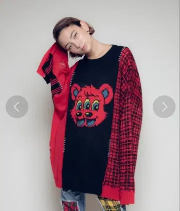 캔디스트리퍼 HILARIOUS BEAR 니트 레드