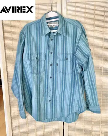 AVIREX 스트라이프 긴팔 셔츠 가을/겨울