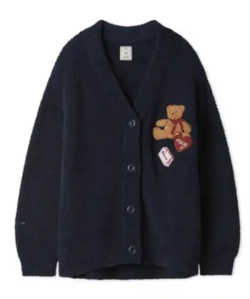 젤라피케 베비모코 베어 자수 가디건