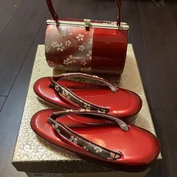 일본 의류용 백과 조리 세트 빨간색