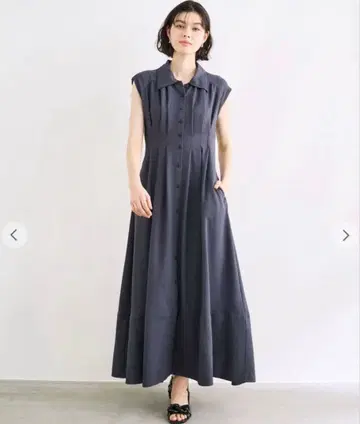 COCODEAL 코코딜 슬리브리스 셔츠 원피스