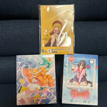 모노가타리 시리즈 피규어 2점 & 아크릴 스탠드 1점