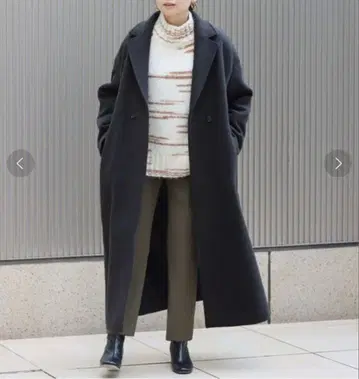 저널 스탠다드 더블 모사 롱 코트