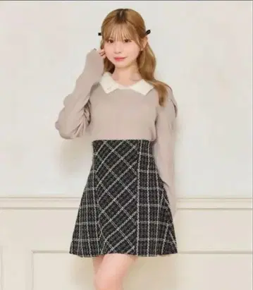 하이웨스트 미니 스커트