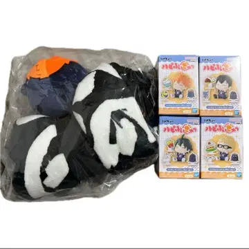 하이큐 하피피규 vol.1 4종 봉제 인형 포함 횡단막 담요