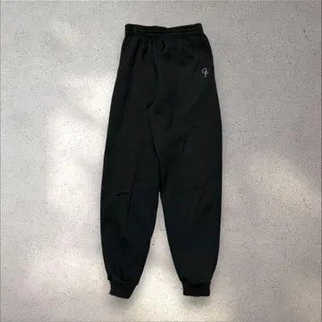 빈티지 조거 팬츠 저지 블랙 로고 자수 Y2K 골프