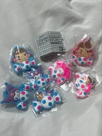 PEKO x 산리오 캐릭터즈 푹신 메지루시 액세서리 6종 7개 세트