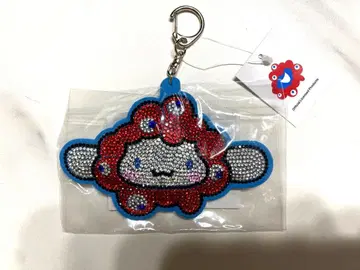 만박 산리오 미야쿠미야쿠 시나몬 시나모롤 키라키라 가죽 키링