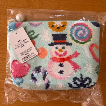 미개봉 FEILER 눈사람 패턴 파우치 미사용 대 한정판 단종