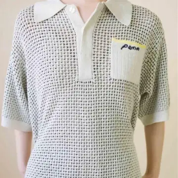 [ PAMM/팜 ] 화이트 메쉬 폴로