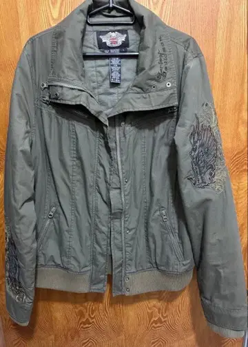 할리데이비슨 올리브 그린 밀리터리 자켓