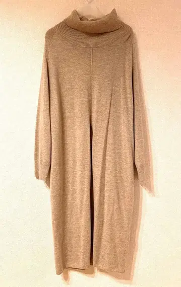 Spick & Span 니트 롱 원피스 울 베이지