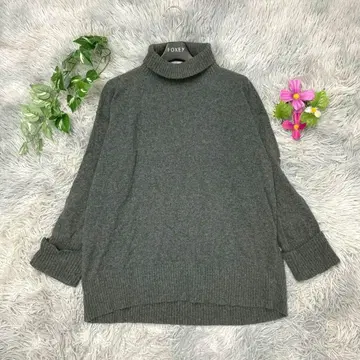 [ MK MICHEL KLEIN ] 터틀넥 스웨터 (38) 다크 그레이