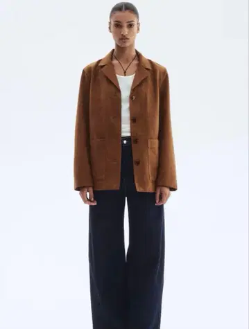 택 포함 새상품 H&M 스웨이드 자켓