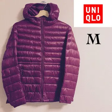 UNIQLO 후드 부착 울트라 다운 M 보르도