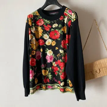 레오나르 *고급 실크울 x 울 크루넥 루즈핏 니트*L