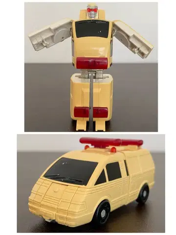 레어! 당시물 1992 반다이 PLEX 트랜스폼 로봇 구급차