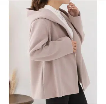 후드 부착 코트 숏코트