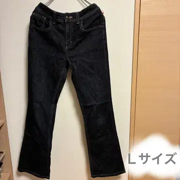 EDWIN 플레어 데님 팬츠 다크 블루 L 사이즈