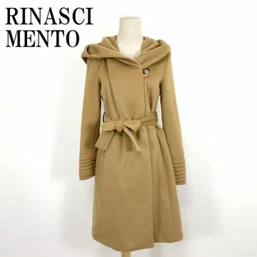 LA8544 리나시멘토 롱 코트 카멜 폴리에스테르 레이온 S