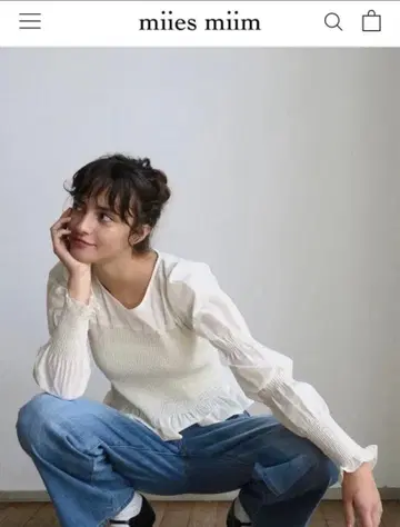 miies miim ONION GATHER DESIGN BLOUSE