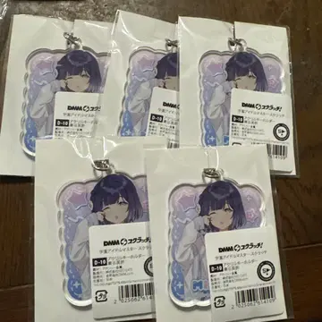 학원 아이돌 마스터 DMM 스크래치 아크릴 키링 하타야 미스즈 5개