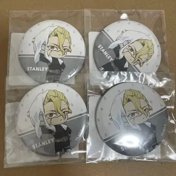 Dr.STONE 레이니데이 [스탠리] 미니 캐릭터 캔뱃지 4개 세트