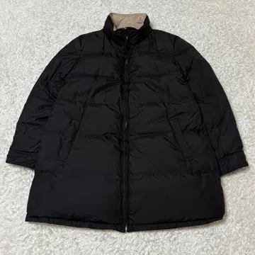 새상품급 INDIVI 다운 자켓 리버서블 블랙/베이지 XL