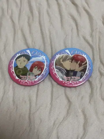 빨강머리 백설공주 캔뱃지 2개 세트