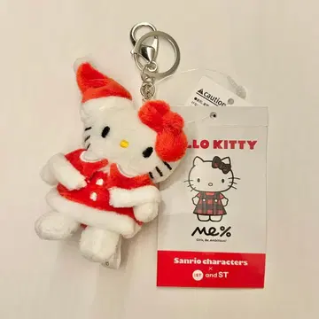 산리오 me% 로리즈팜 키티 산타 토이 키링 미사용