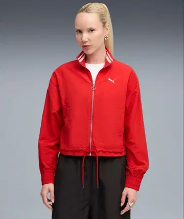 PUMA 우먼 프리미엄 ESS 릴랙스 우븐 자켓