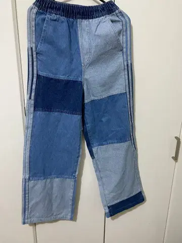 adidas 데님 패치워크 팬츠