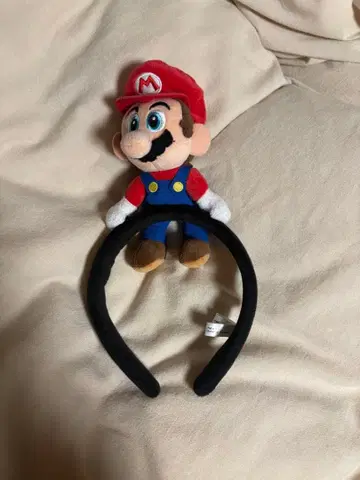 마리오 봉제 인형 머리띠 유니버셜