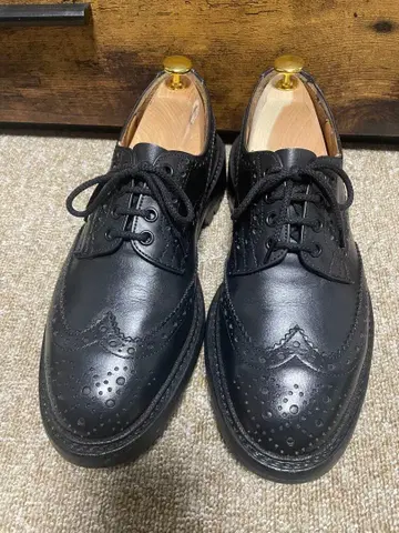 Tricker's 버튼 블랙 26cm