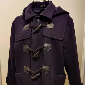 따뜻한 더플 코트 후드 입고 벗기 가능 남녀 공용