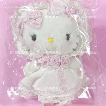 산리오 화이트 프릴 마스코트 키티