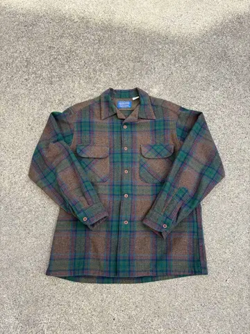 90s PENDLETON USA제 호배색 옴브레 박스 셔츠