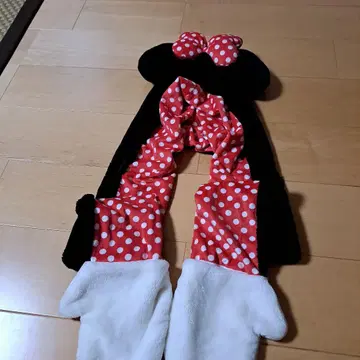 미니 마우스풍 플리스 모자