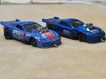 핫휠 콜벳 ZO6 드래그 레이서 2대 세트!