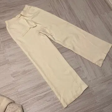 한국 ap/m 구매 아이보리 와이드 팬츠 사이즈 F