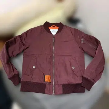 BOMBERS 플라이트 자켓 버건디
