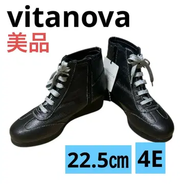 [ 새상품급 ] 비타노바 숏부츠 22.5 4E 블랙 지퍼