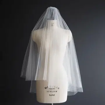 AiLE 라메 튤 웨딩 베일