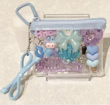 가챠 파우치 오샤레 러브브 블루 퍼플 계열 1개