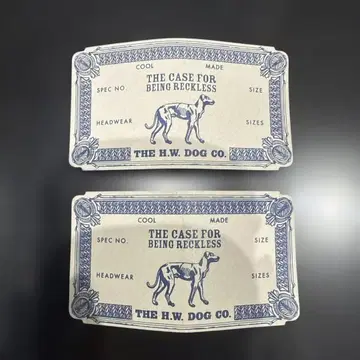 THE H.W.DOG&CO 종이 택