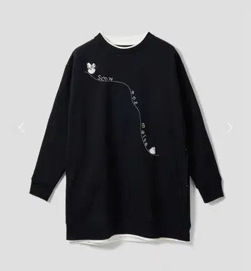 그라니프 시마연가 속기모 레이어드 맨투맨 튜닉