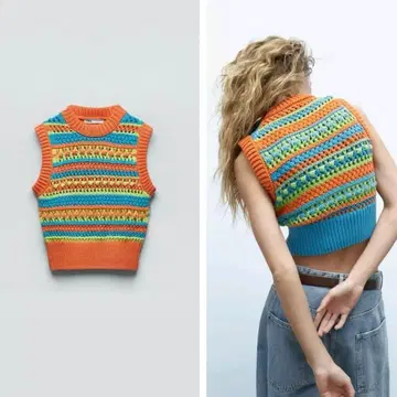 ZARA 니트 베스트 사이즈 M