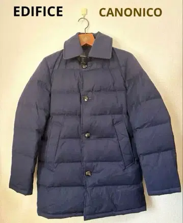 새상품급 EDIFICE x CANONICO 삭소니 울 다운 코트