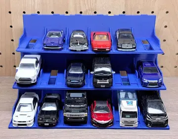 1/64 미니카용 미니카 스탠드 18대 수납 가능 토미카 핫휠