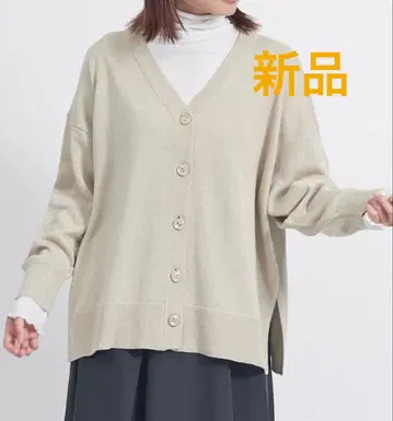 KEYUCA 케유카 라메 니트 가디건 골드 미사용 새상품